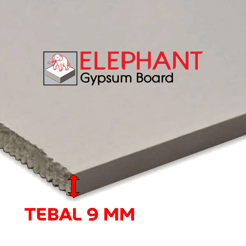 PAPAN GIPSUM / GYPSUM ELEPHANT 9MM - 9 MM