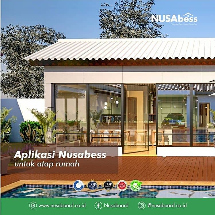 ATAP ASBES NUSABESS GELOMBANG 14 - 1.5 meter