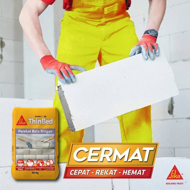 PEREKAT BATA SIKAMUR-130 THINBED (40KG) PEREKAT BATA SIKAMUR-130 THINBED (40KG)