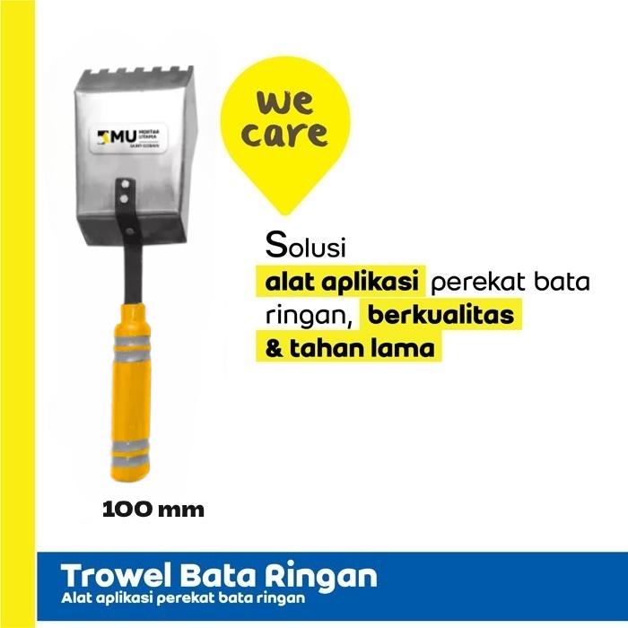 TROWEL BATA RINGAN MU - AAC TROWEL - Lebar 10 cm