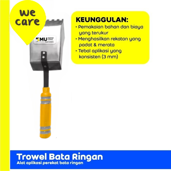 TROWEL BATA RINGAN MU - AAC TROWEL - Lebar 10 cm