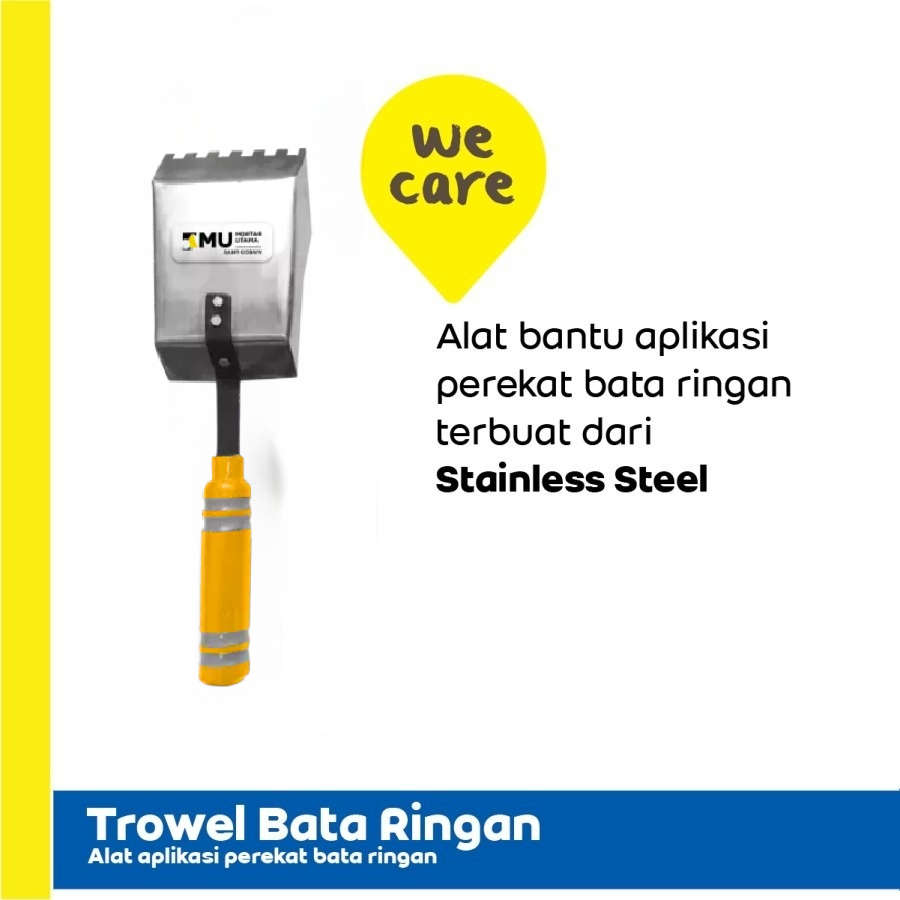 TROWEL BATA RINGAN MU - AAC TROWEL - Lebar 10 cm