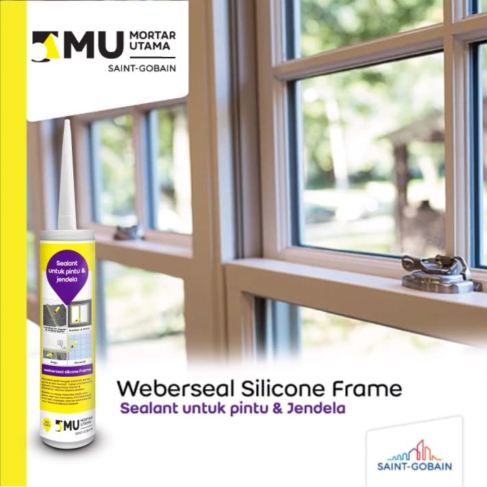 SEALANT MU WEBERSEAL SILICONE FRAME (275ML) - WHITE SEALANT MU WEBERSEAL SILICONE FRAME (275ML) - WHITE