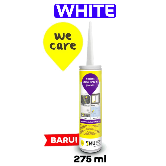 SEALANT MU WEBERSEAL SILICONE FRAME (275ML) - WHITE SEALANT MU WEBERSEAL SILICONE FRAME (275ML) - WHITE