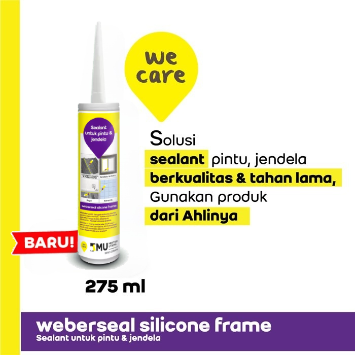 SEALANT MU WEBERSEAL SILICONE FRAME (275ML) - WHITE SEALANT MU WEBERSEAL SILICONE FRAME (275ML) - WHITE