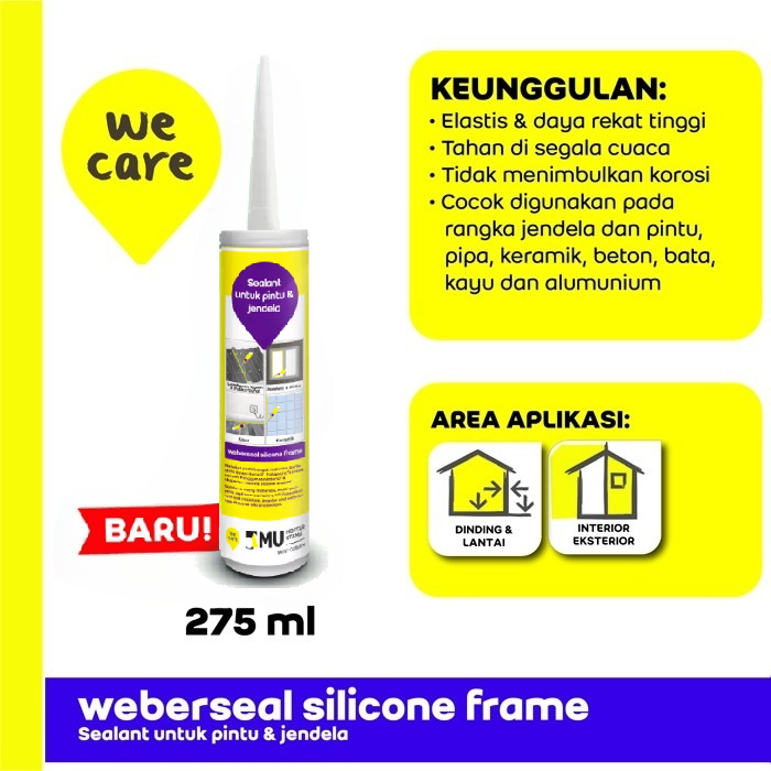 SEALANT MU WEBERSEAL SILICONE FRAME (275ML) - WHITE SEALANT MU WEBERSEAL SILICONE FRAME (275ML) - WHITE