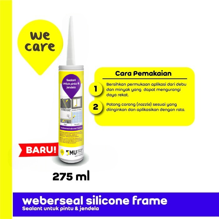 SEALANT MU WEBERSEAL SILICONE FRAME (275ML) - WHITE SEALANT MU WEBERSEAL SILICONE FRAME (275ML) - WHITE