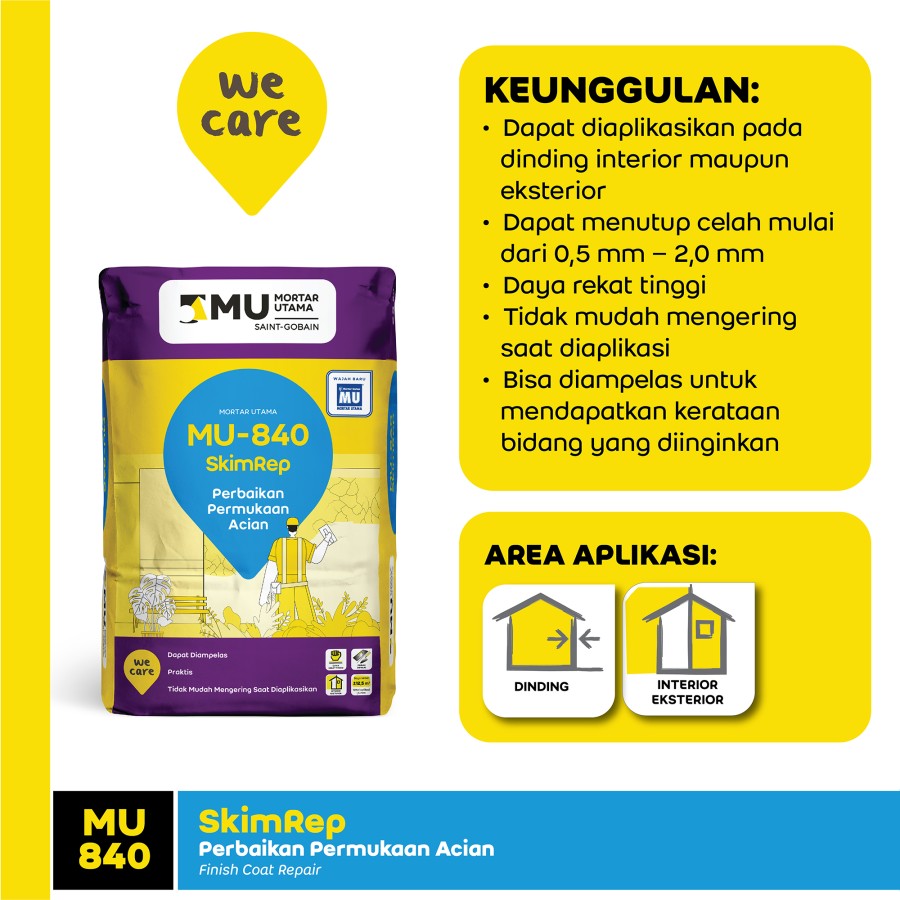 PERBAIKAN PERMUKAAN ACIAN MU-840 SKIMREP (25KG) PERBAIKAN PERMUKAAN ACIAN MU-840 SKIMREP (25KG)
