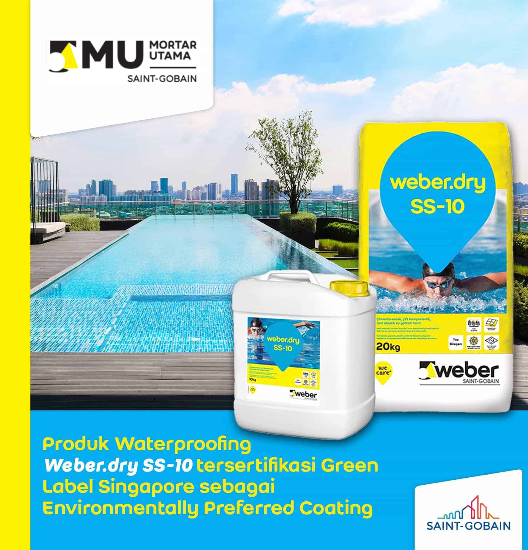PELAPIS KEDAP AIR POLYURETHANE MU - WEBERDRY SS10 (30KG) PELAPIS KEDAP AIR POLYURETHANE MU - WEBERDRY SS10 (30KG)