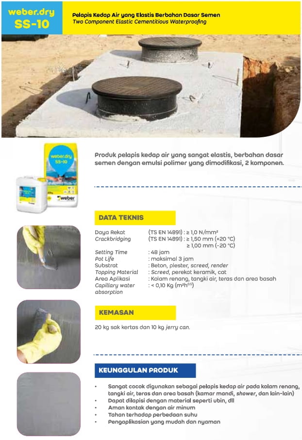 PELAPIS KEDAP AIR POLYURETHANE MU - WEBERDRY SS10 (30KG) PELAPIS KEDAP AIR POLYURETHANE MU - WEBERDRY SS10 (30KG)