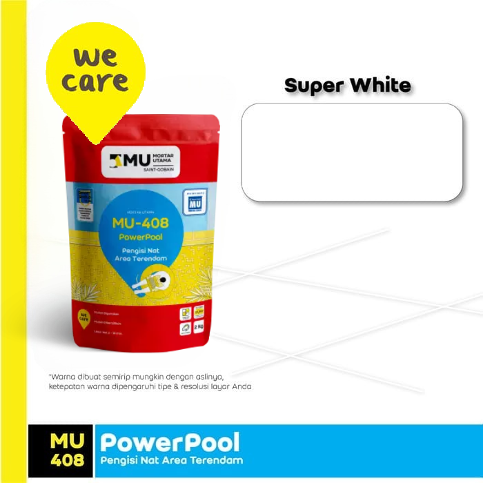 NAT KERAMIK TERENDAM MU-408 POWERPOOL (2KG) - SUPER WHITE NAT KERAMIK TERENDAM MU-408 POWERPOOL (2KG) - SUPER WHITE