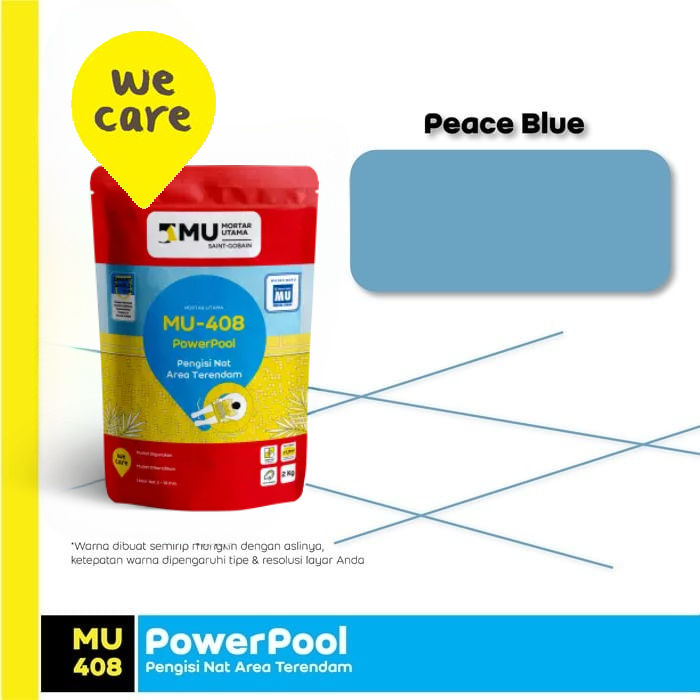 NAT KERAMIK TERENDAM MU-408 POWERPOOL (2KG) - PEACE BLUE NAT KERAMIK TERENDAM MU-408 POWERPOOL (2KG) - PEACE BLUE