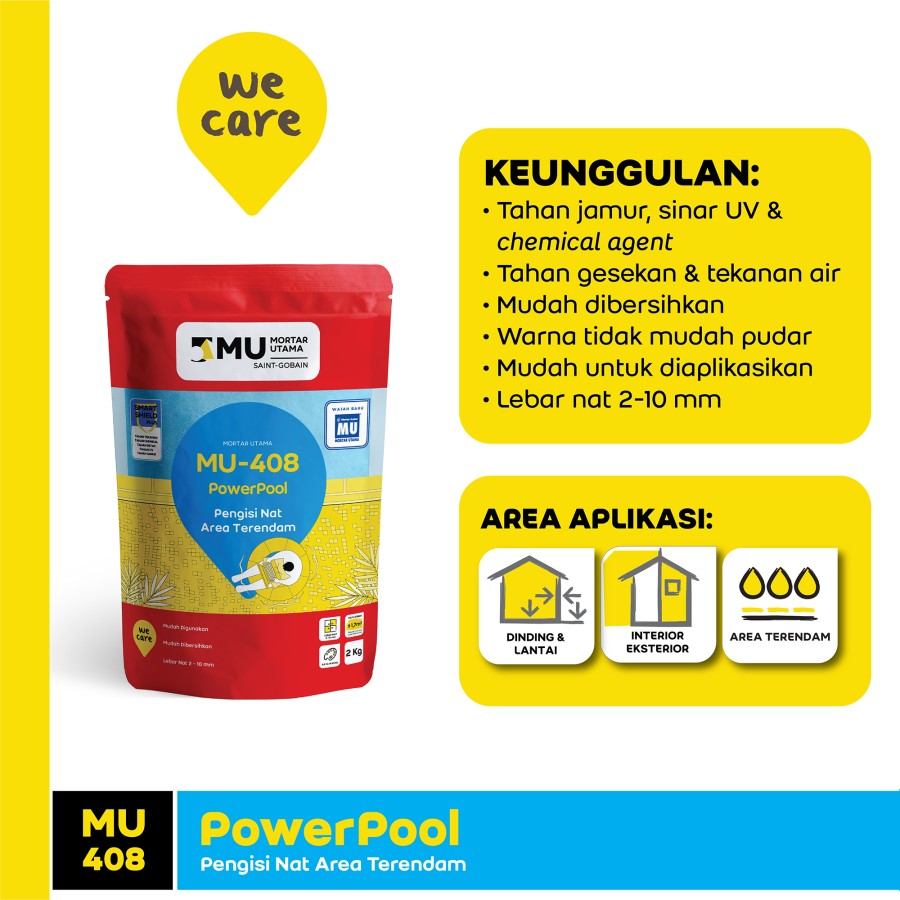 NAT KERAMIK TERENDAM MU-408 POWERPOOL (2KG) - PEACE BLUE NAT KERAMIK TERENDAM MU-408 POWERPOOL (2KG) - PEACE BLUE