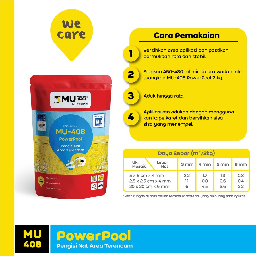 NAT KERAMIK TERENDAM MU-408 POWERPOOL (2KG) - PEACE BLUE NAT KERAMIK TERENDAM MU-408 POWERPOOL (2KG) - PEACE BLUE