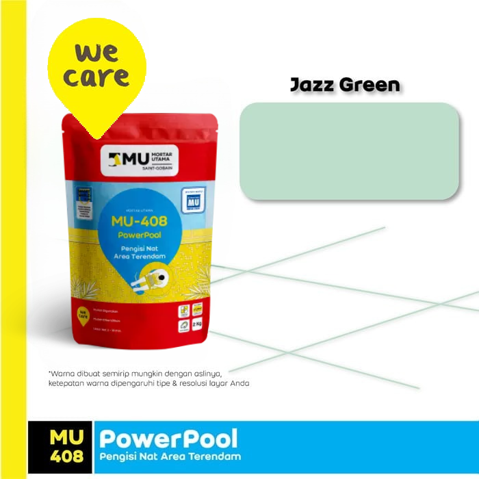 NAT KERAMIK TERENDAM MU-408 POWERPOOL (2KG) - JAZZ GREEN NAT KERAMIK TERENDAM MU-408 POWERPOOL (2KG) - JAZZ GREEN