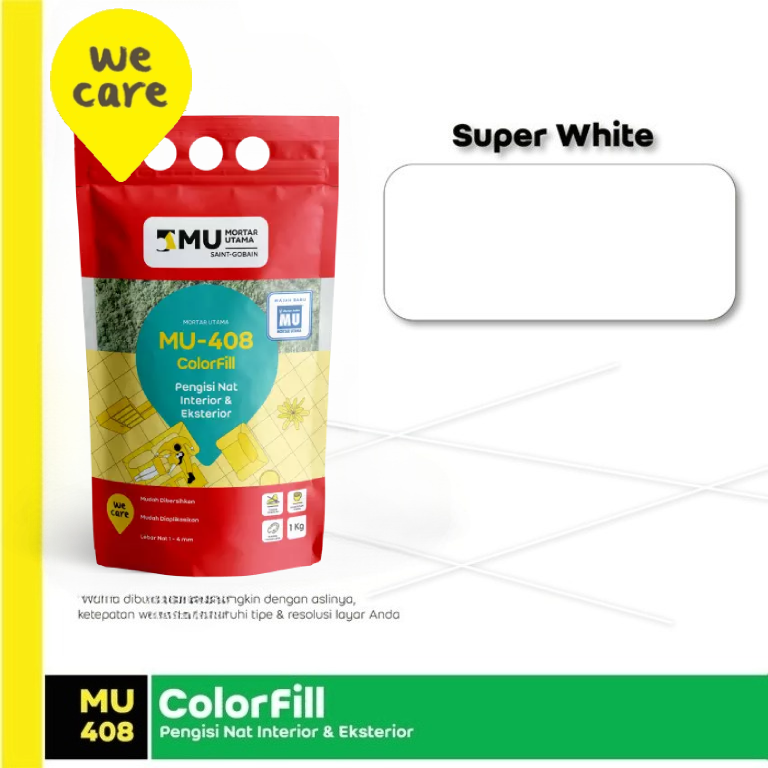 NAT KERAMIK MU-408 COLORFILL (1KG) - SUPER WHITE