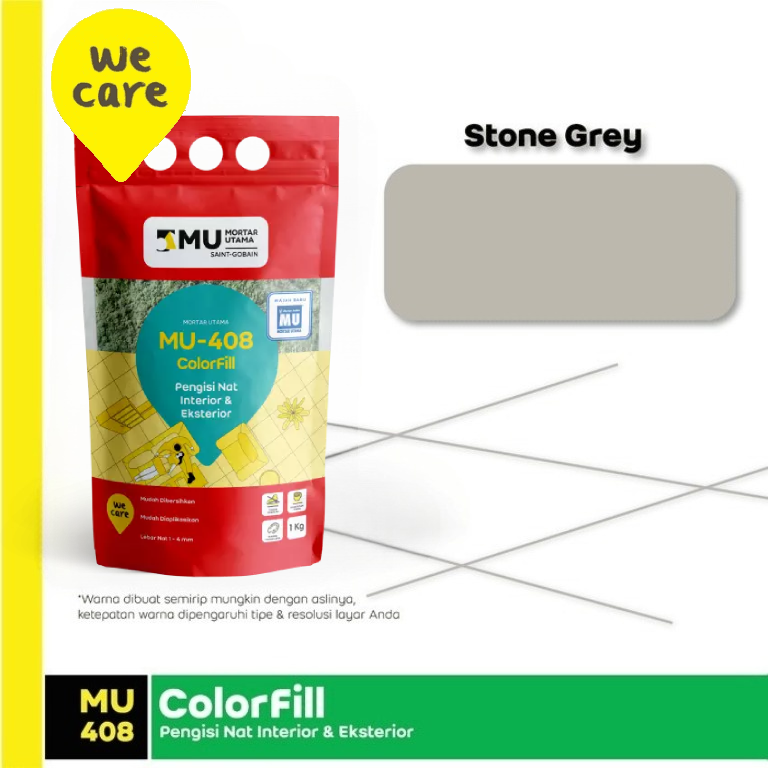 NAT KERAMIK MU-408 COLORFILL (1KG) - STONE GREY NAT KERAMIK MU-408 COLORFILL (1KG) - STONE GREY