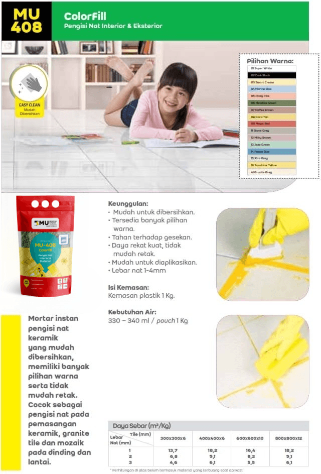 NAT KERAMIK MU-408 COLORFILL (1KG) - PINKY PINK