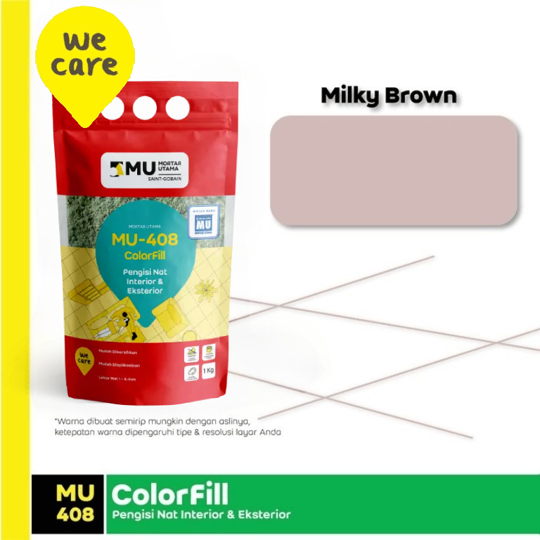 NAT KERAMIK MU-408 COLORFILL (1KG) - MILKY BROWN