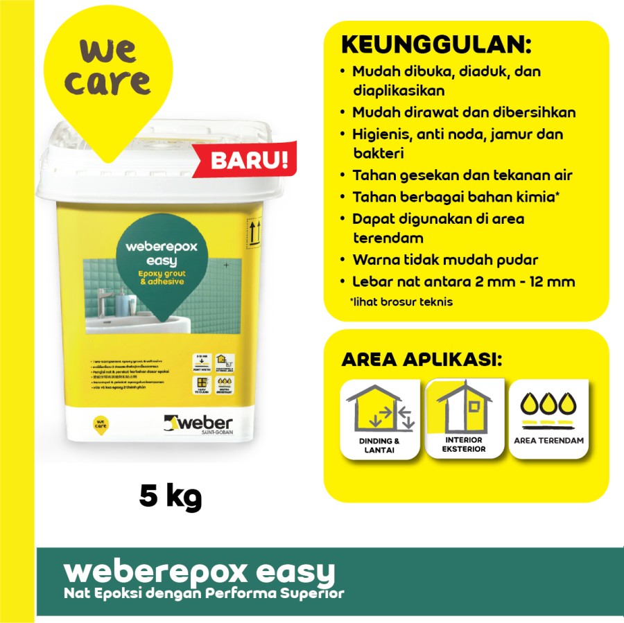 NAT KERAMIK TERENDAM MU - WEBEREPOX EASY (5KG) - SKY NAT KERAMIK TERENDAM MU - WEBEREPOX EASY (5KG) - SKY