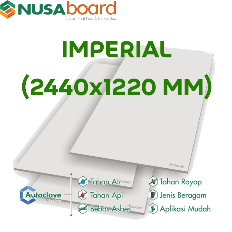 PAPAN SEMEN NUSA BOARD IMPERIAL 1220MM X 2440MM - 3.5 mm PAPAN SEMEN NUSA BOARD IMPERIAL 1220MM X 2440MM - 3.5 mm