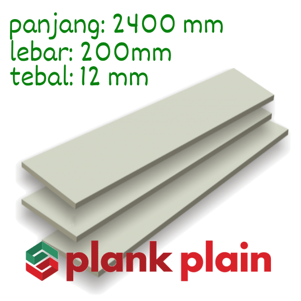 PLANG SEMEN NUSAWOOD POLOS 12 MM - 2400x200x12 mm