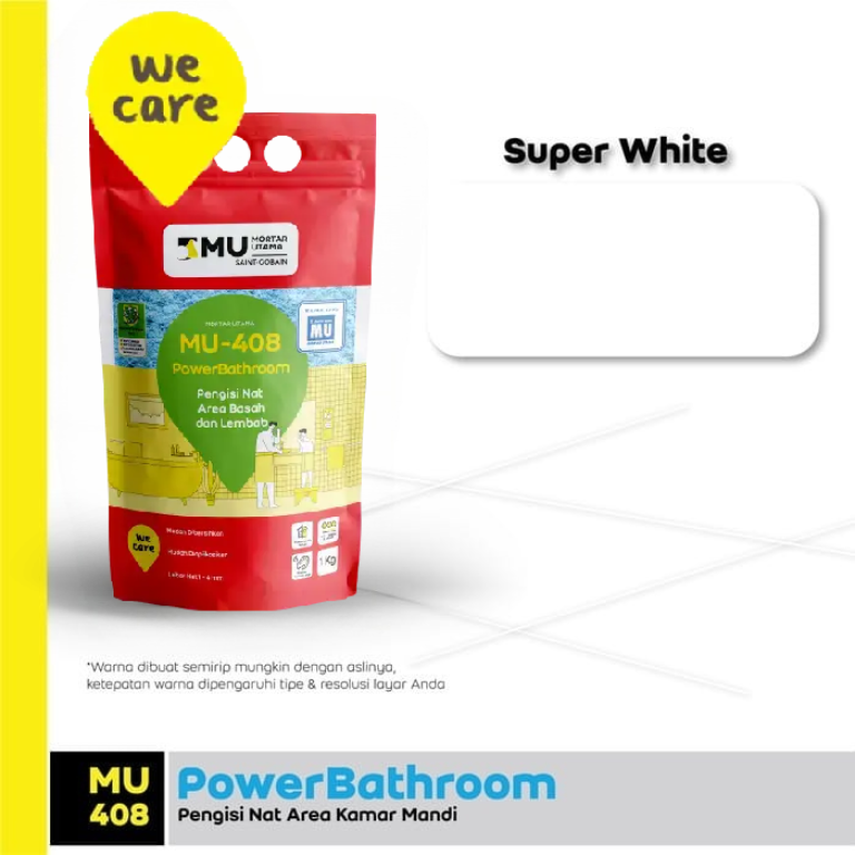NAT KERAMIK MU-408 POWERBATHROOM (1KG) - SUPER WHITE NAT KERAMIK MU-408 POWERBATHROOM (1KG) - SUPER WHITE