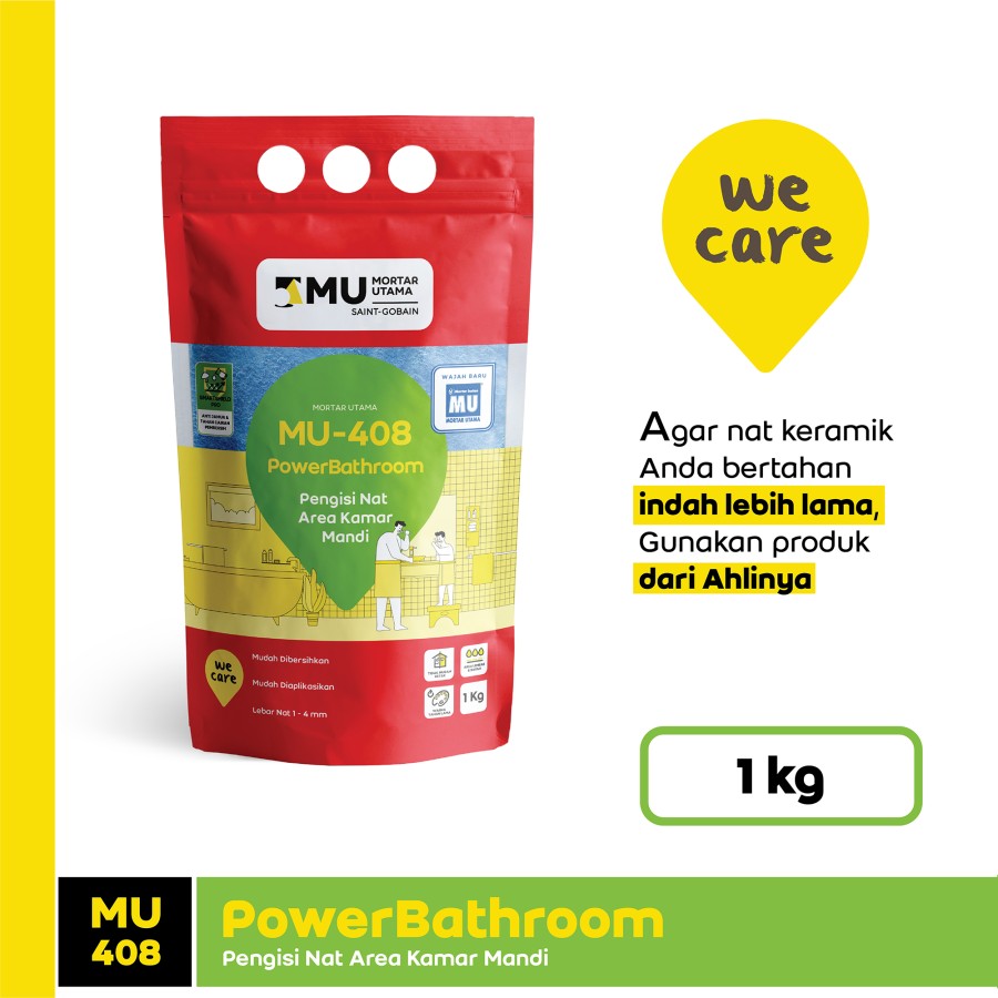 NAT KERAMIK MU-408 POWERBATHROOM (1KG) - SUPER WHITE NAT KERAMIK MU-408 POWERBATHROOM (1KG) - SUPER WHITE