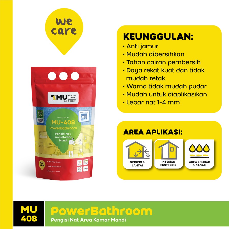 NAT KERAMIK MU-408 POWERBATHROOM (1KG) - SUPER WHITE NAT KERAMIK MU-408 POWERBATHROOM (1KG) - SUPER WHITE