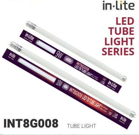 LAMPU TL LED IN-LITE T8 INT8G008 - Putih ( 7000K ) - 9 Watt LAMPU TL LED IN-LITE T8 INT8G008 - Putih ( 7000K ) - 9 Watt