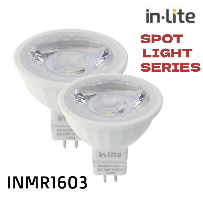 IN-LITE LAMPU SOROT LED INMR1603 - White ( 6500K ) Kuning ( 3000K ) - 7 Watt ( Kuning )