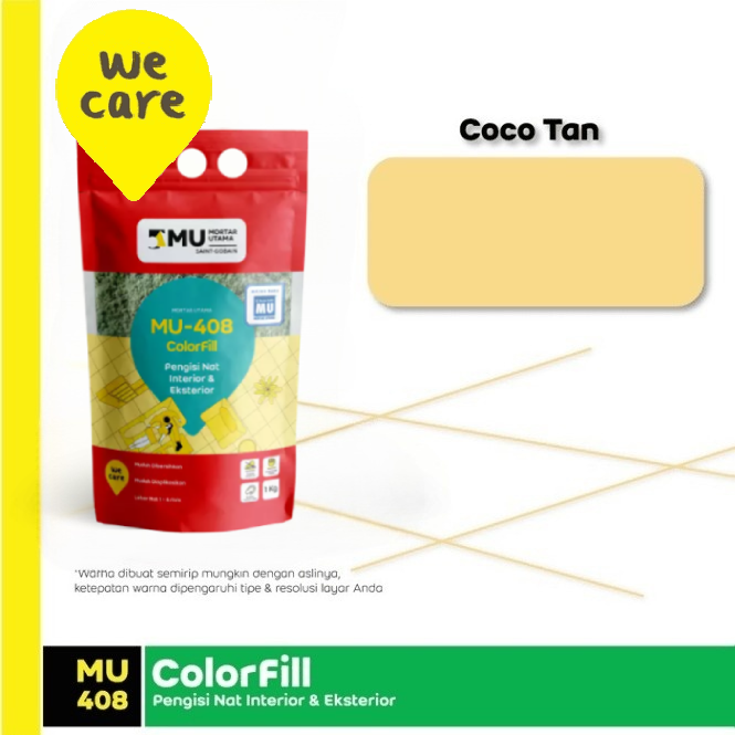NAT KERAMIK MU-408 COLORFILL (1KG) - COCO TAN